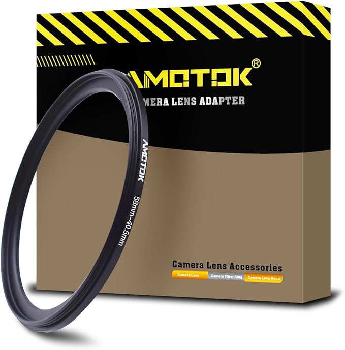 58mm Lens to 40.5mm Camera Lens Adapter, 58mm-40.5mm Filter Step-Down Ring by AMOTOK