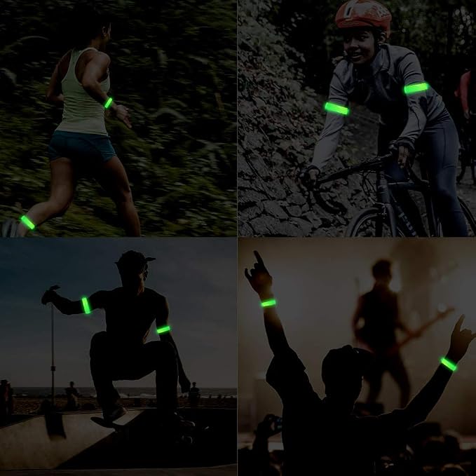 2 Pack Rechargeable LED Reflective Armband, High Brightness High Visibility - Image 7