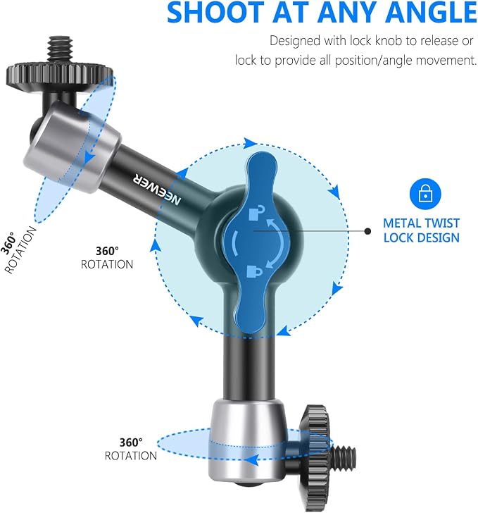 NEEWER 5.9"/15cm Adjustable Friction Magic Arm - Image 5