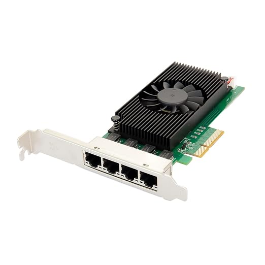 Quad 2.5 Gigabit Ethernet PCI-E Network Expansion Card RJ45 LAN Adapter Low by IOCrest