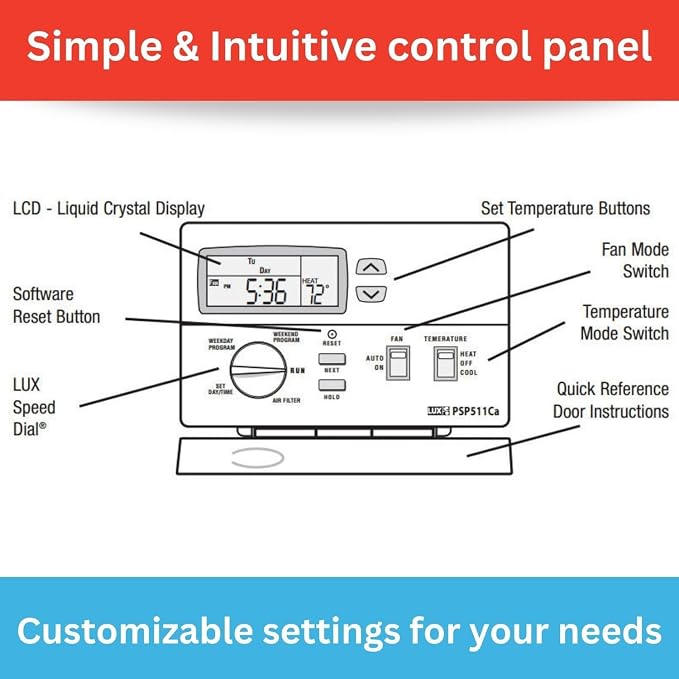 Lux Pro Programmable Thermostat - Image 4
