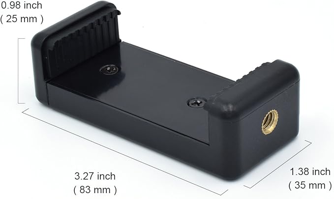 Universal Cell Phone Tripod Mount Adapter, OIMIO Phone Holder Clip Connector - Image 2
