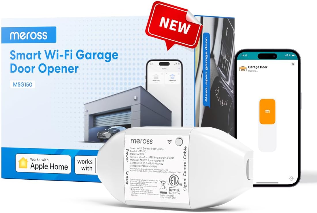 meross Smart Garage Door Opener Remote, Compatible by meross