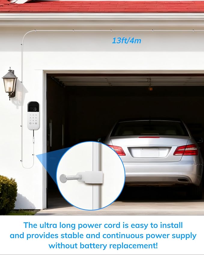 13ft/4m Outdoor Power Cable & Adapter - Image 2