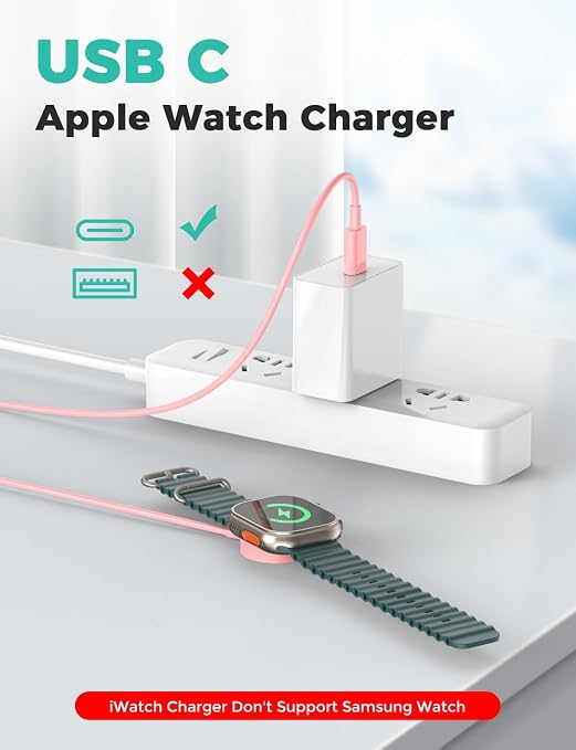 2026 Upgraded USB C for Apple Watch Charger Magnetic Fast Charging Cable - Image 2