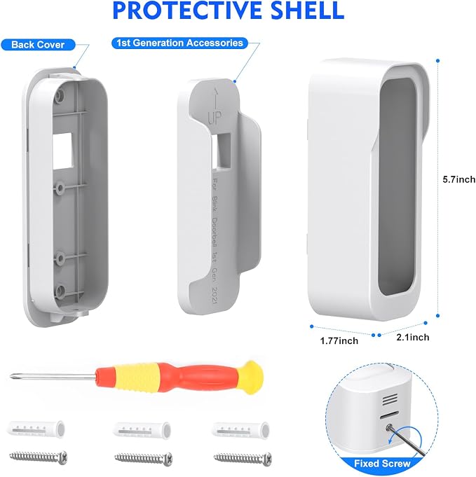 New No Drill Mount for Blink Video Doorbell Camera, Adhesive Blink Doorbell - Image 7