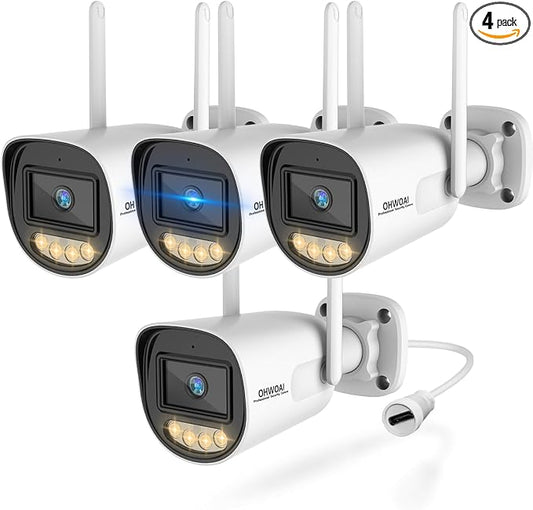 OHWOAI 《Dual Band WiFi & IP65 Waterproof》Wireless Outdoor Security Camera by OHWOAI