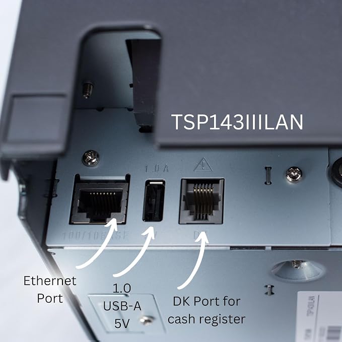 Star Micronics TSP143IIILAN Ethernet Thermal Receipt Printer - Image 3