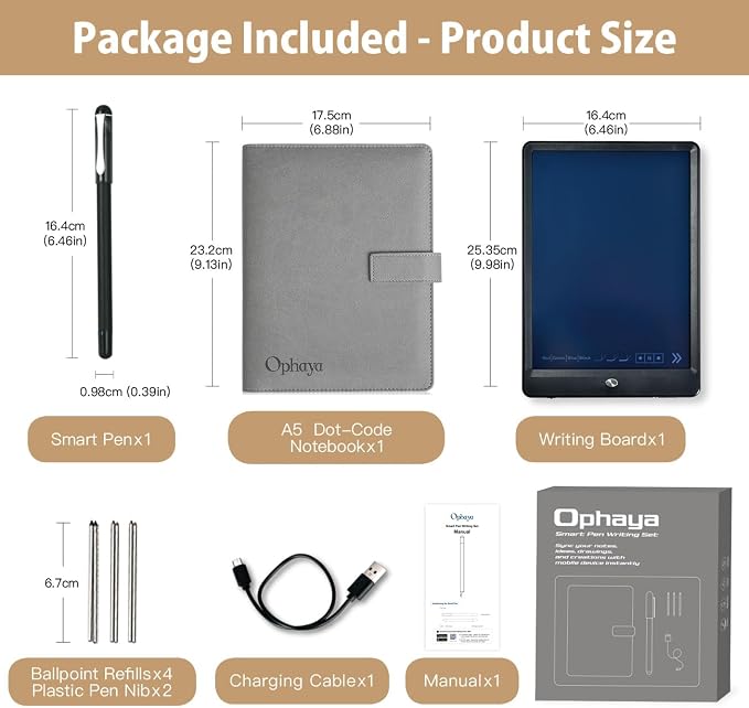 Ophaya Digital Smart Pen Smart Notebook and Board Writing Set - Image 6
