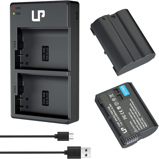 LP EN-EL15 EN EL15a Battery Charger Pack, Compatible by LP