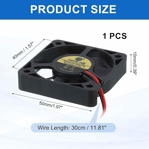 MECCANIXITY 5010 Fan 50mm x 10mm 2 Inch 5V Small Plastic Cooling Fan 2 Pin - Image 2