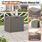 Outdoor Storage Box, Resin Deck Boxes Indoor and outdoor, Waterproof Storage - Image 4
