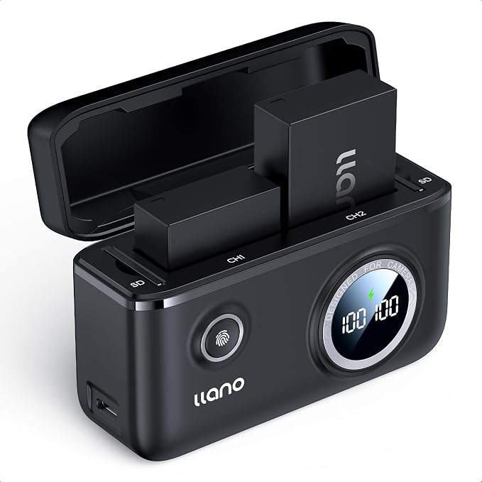 llano 2-Pack NP-W126S Batteries and 18W Fast Dual USB Charger by TheHorizonofPossibility