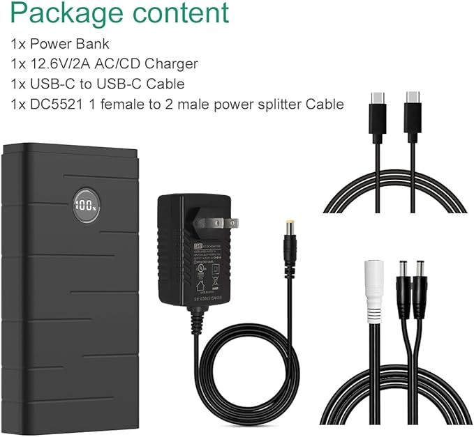 Talentcell 12V 7000mAh Lithium ion Battery Pack, PD 45W USB-C Portable Power - Image 6