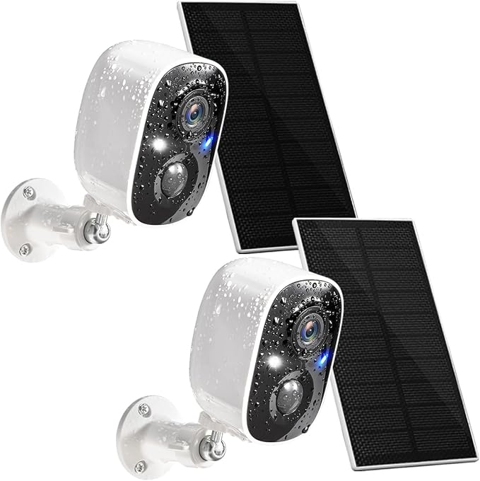GMK Solar Security Cameras Wireless Outdoor, by GMK