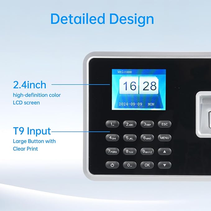 BISOFICE Biometric Time Clock Attendance Machine - Image 3