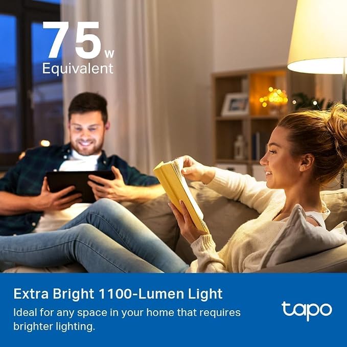Tapo TP-Link Smart Light Bulbs, 1100 Lumens High Brightness, Matter-Certified - Image 4