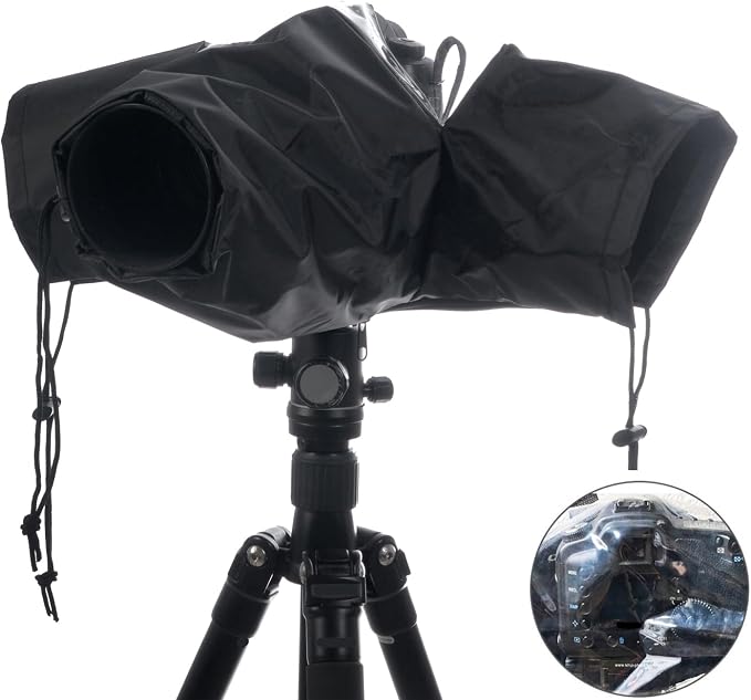 Camera Rain Cover Professional Waterproof Nylon Sleeves DSLR Camera Rain Cover by WANBY