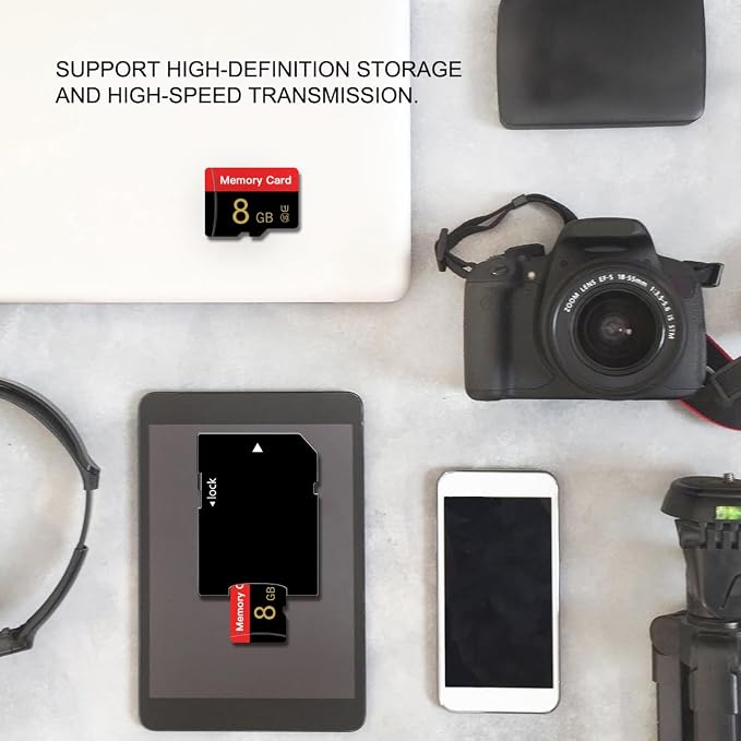 Micro Memory Card 8 GB with Adapter, C10/U1/UHS-I/A1 TransFlash Card, TF Card - Image 6