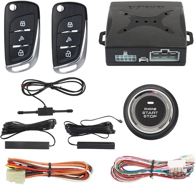 EASYGUARD EC003N-V-1 PKE Passive Keyless Entry Car Burglar Alarm Security Push by EASYGUARD