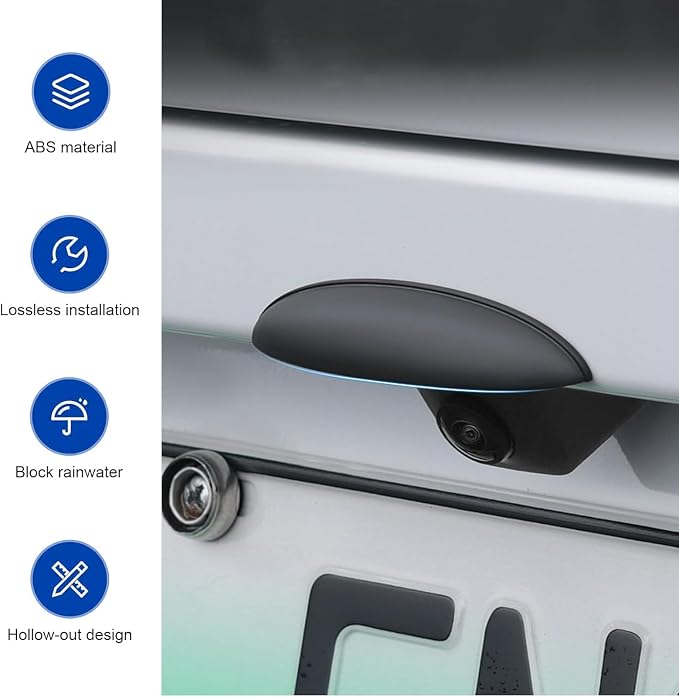 Car Rear View Camera Cover, Backup Camera Protector, ABS Reversing Camera Shield - Image 3