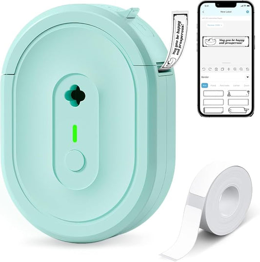 Label Maker Machine with Tape, N12 Portable Bluetooth Label Printer, Wireless by Unknown