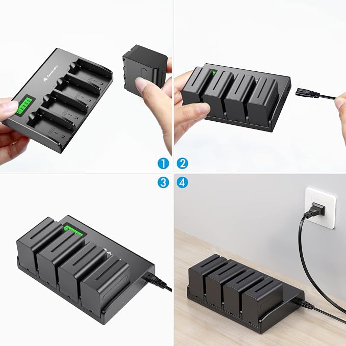 Powerextra 4-Channel Battery Charger - Image 8