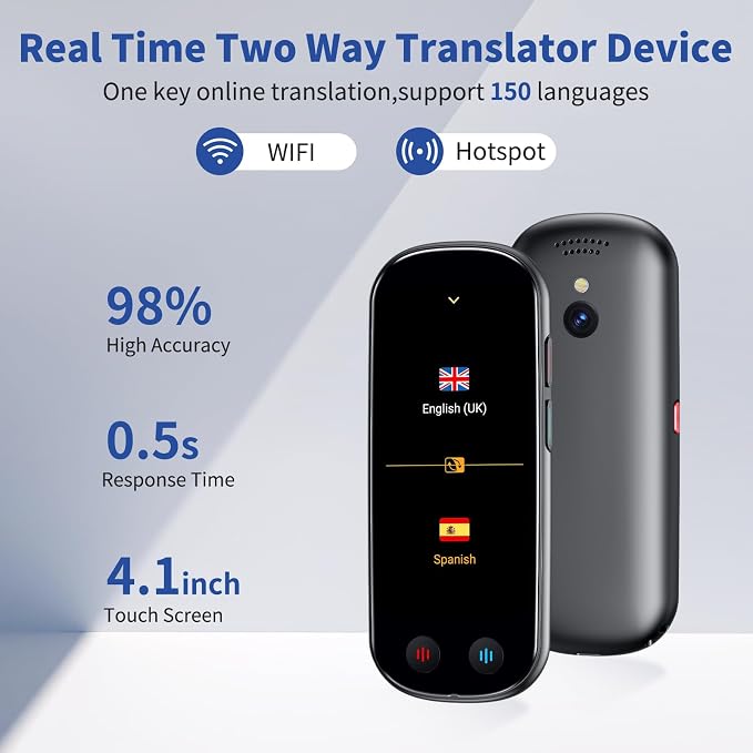 Language Translator Device No WiFi Needed, Upgraded ChatGPT Ai Translator - Image 2
