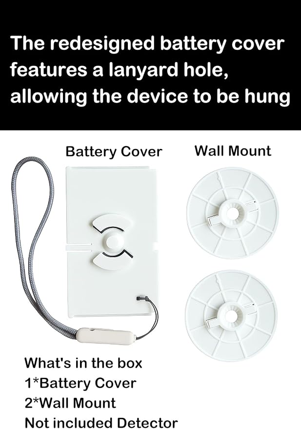 No-Drill Mount for Kidde Carbon Monoxide Alarms Replacement Upgrade Battery - Image 2