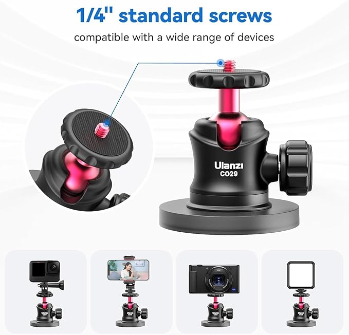 ULANZI Magnetic Camera Mount for Action Camera, Strong Magnetic Mount - Image 3