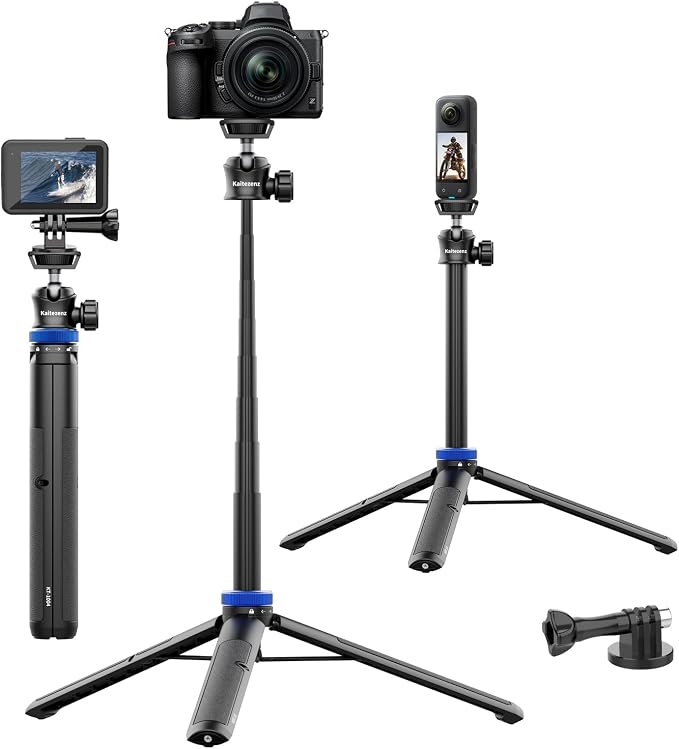 Kaitezenz Selfie Stick Tripod for Gopro Camera, Portable Lightweight Camera by Kaitezenz