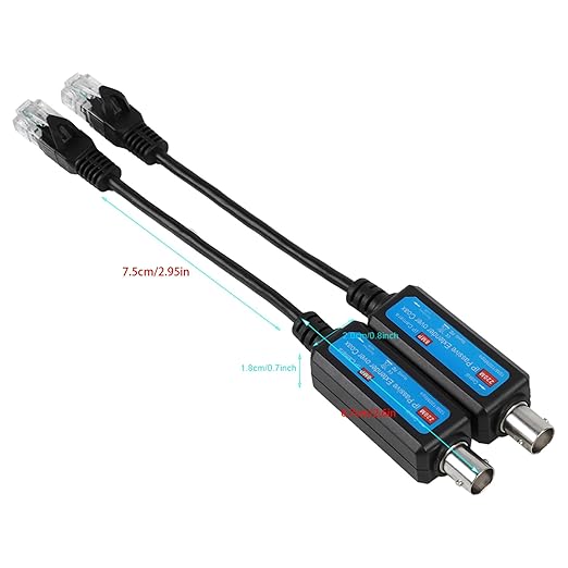 Network Coaxial Transmitter, 1Pair 10/100Mbps Passive IP 1CH Ethernet Over Coax - Image 6
