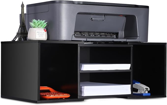 EMERIT Large Printer Stand, Adjustable Printer Table by eMeritDirect