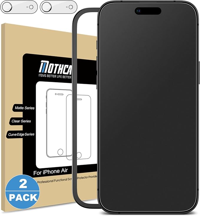 Mothca 2 Pack Matte Glass Screen Protector by MothcaDirect