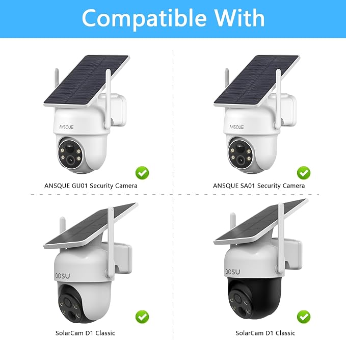 Gutter Mount for AOSU Solar Security Cameras Outdoor Wireless and ANSQUE - Image 4