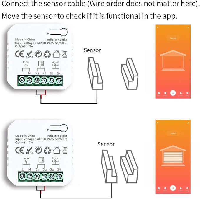 Garage Door Opener Kit, APP WiFi Remote Smart Garage Door Controller - Image 5