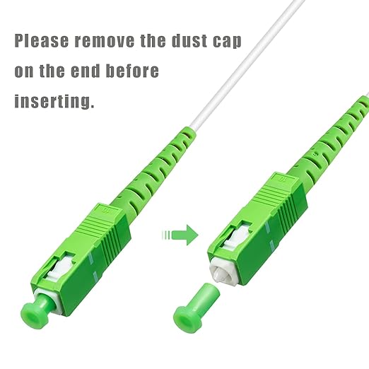 SC/APC to SC/APC Fiber Optic Internet Cable, Armored Single Mode Patch Cable - Image 5
