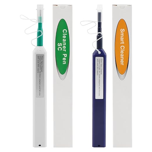 2pcs Fiber Optic Cleaner, Fiber Optic Connectors Cleaning Pen Over 800 Times by Unknown