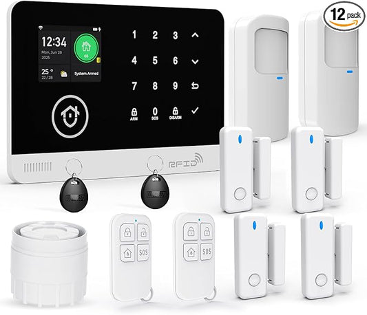 Home Security System, 4G/WiFi GSM SMS Wireless Home Alarm System by Unknown