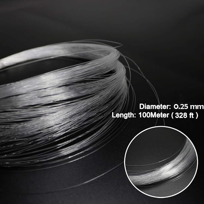 AZIMOM PMMA Plastic End Glow Fiber Optic Cable 0.25mm 100m/Roll - Image 3