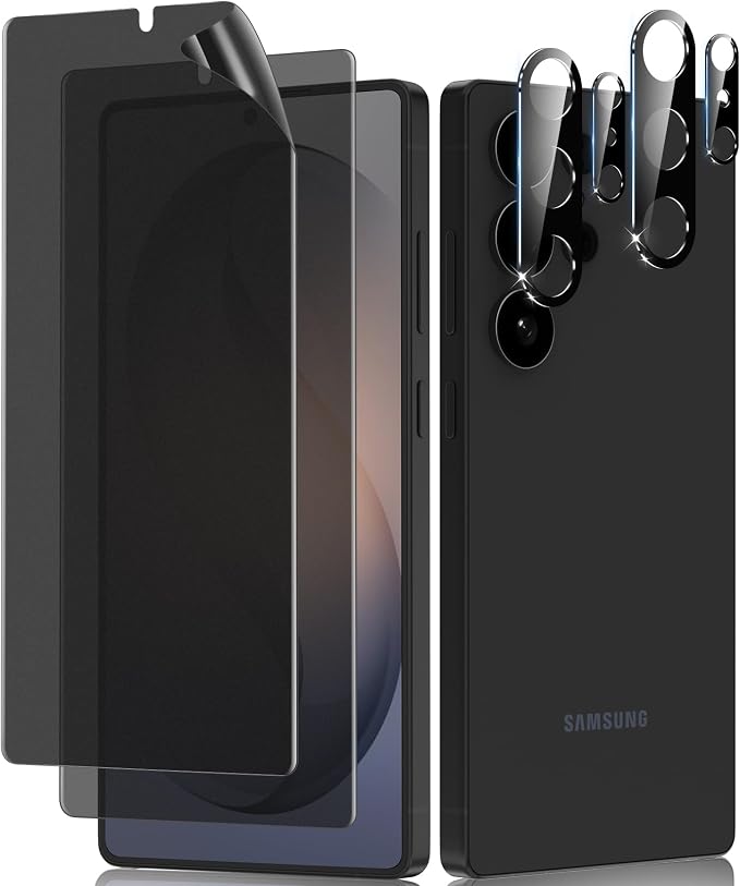 LYWHL 2+2 Pack for Samsung Galaxy S26 Ultra Matte Privacy Screen Protector by LYWHL