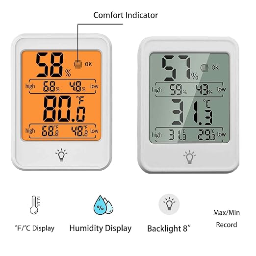 Digital Thermometer Hygrometer Meter, Indoor Room Thermometer Hygrometer - Image 2