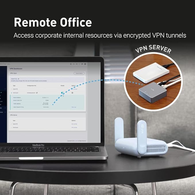 GL.iNet GL-MT3000 Portable Travel Router, Pocket Wi-Fi 6 Wireless 2.5G Router - Image 3