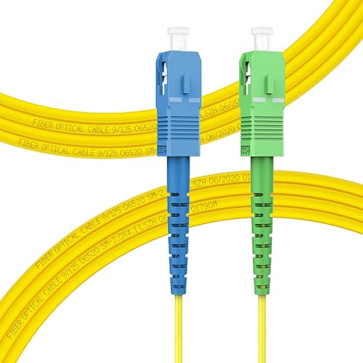 FLYPROFiber- 5m/16ft SC/UPC to SC/APC Fiber Optic Internet Cable, Single Mode by FLYPROFiber