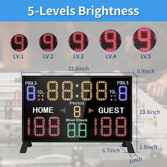 LUCKY TIME Basketball Scoreboard - Image 2
