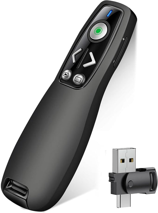 2-in-1 USB Type C Presentation Clicker Wireless Presenter Remote by Unknown