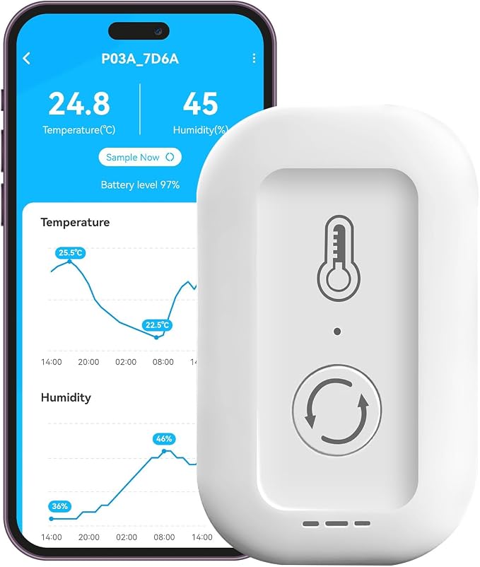 DAYBETTER Smart WiFi Thermometer Hygrometer, 2.4G Indoor Temperature Humidity by DAYBETTER