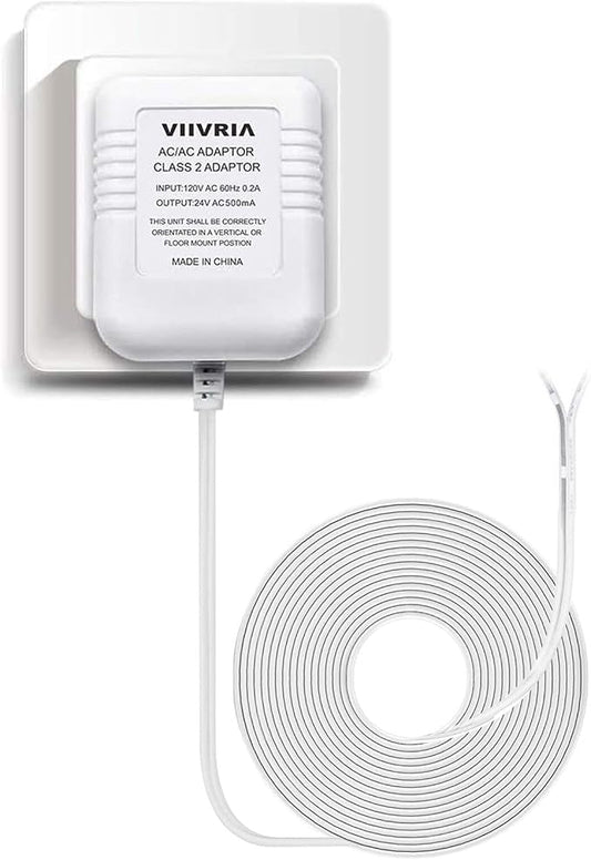 AC 24 Volt Transformer, C Wire Adapter, Compatible by VIIVRIA