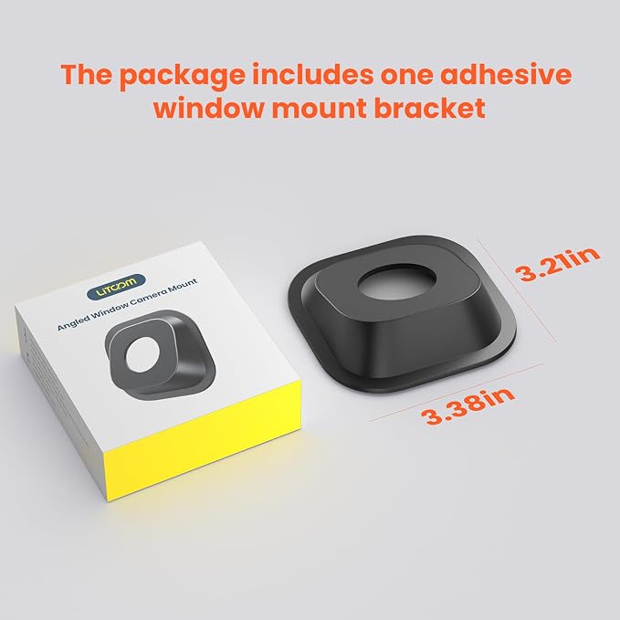 No Drill Window Mount for Litokam Window Camera, Adjustable Angle Tilt - Image 9