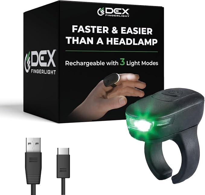 High Tech Wearable LED Flashlight by DEX FingerLight by DEXFINGERLIGHT